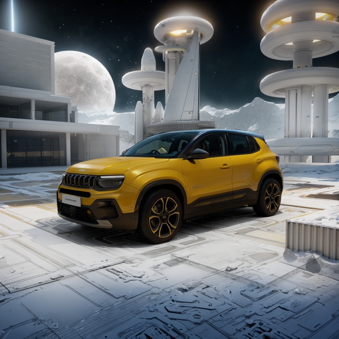 SUV moderne compact à diverses technologies innovantes