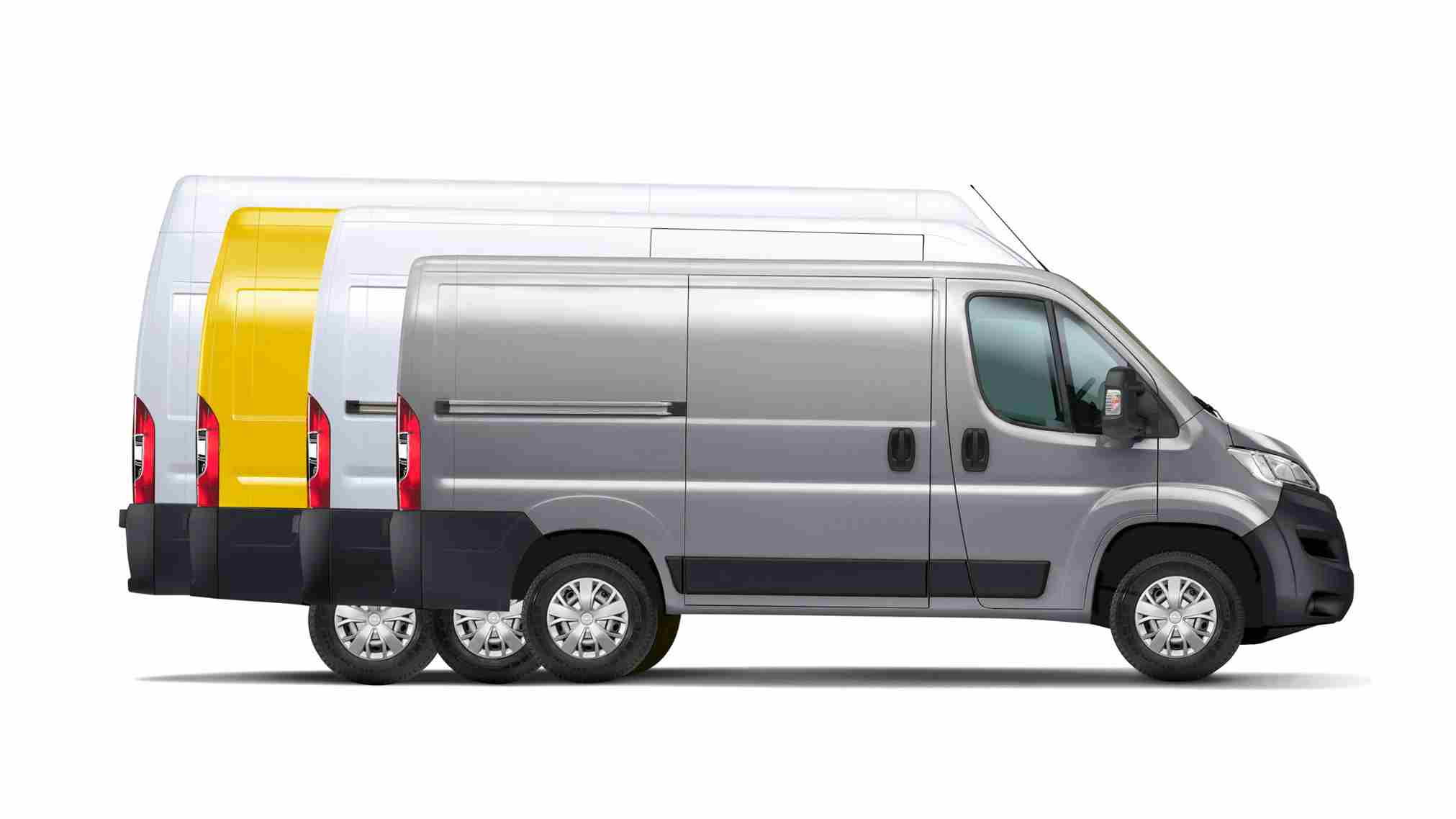 Différents modèles d'utilitaires d'occasion alignés, montrant la diversité des options disponibles à Valence, Drôme-Ardèche.