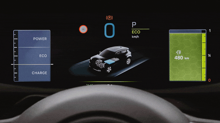 Tableau de bord high-tech du SUV Jeep Avenger avec écran tactile et fonctionnalités modernes